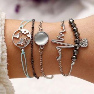 5pcs set world bracelet!